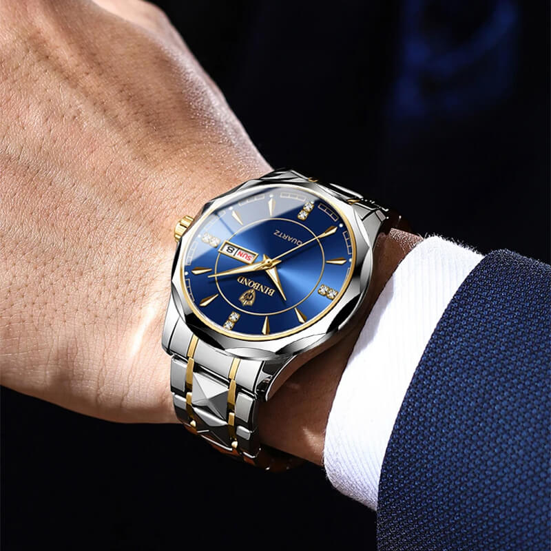 Two Tone Chain Men's Quartz